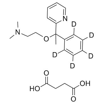 Doxylamine D5 succinate Structure