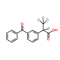 酮基布洛芬-D4结构式