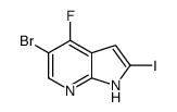 5-bromo-4-fluoro-2-iodo-1H-pyrrolo[2,3-b]pyridine Structure
