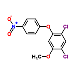 1,5-Dichloro-2-methoxy-4-(4-nitrophenoxy)benzene Structure