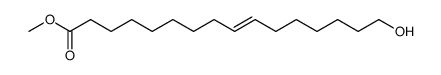 methyl 16-hydroxy-9-hexadecenoate Structure