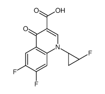 3-Quinolinecarboxylic acid, 6,7-difluoro-1-(2-fluorocyclopropyl)-1,4-dihydro-4-oxo-, cis-(+)- (9CI) picture