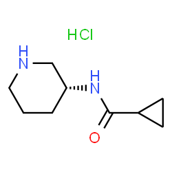 (R)-N-(Piperidin-3-yl)cyclopropanecarboxamide hydrochloride Structure