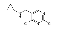 2,4-二氯-N-环丙基-5-嘧啶甲胺结构式