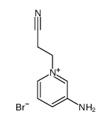 3-amino-1-(2-cyanoethyl)pyridin-1-ium bromide Structure