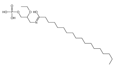 [2-ethoxy-3-(octadecanoylamino)propyl] dihydrogen phosphate Structure