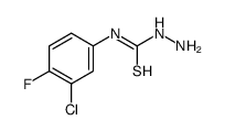 1-amino-3-(3-chloro-4-fluorophenyl)thiourea Structure