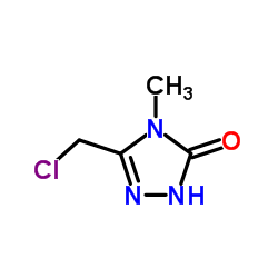 3-(氯甲基)-4-甲基-1H-1,2,4-三唑-5(4H)-酮结构式