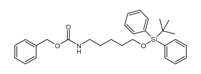 benzyl (5-((tert-butyldiphenylsilyl)oxy)pentyl)carbamate Structure