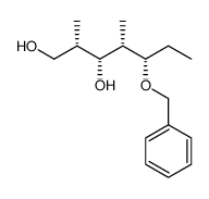 (2S,3R,4S,5S)-5-(benzyloxy)-2,4-dimethylheptane-1,3-diol结构式