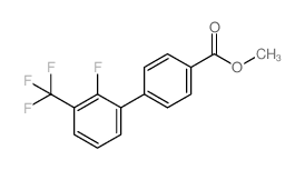2-氟-3-(三氟甲基)-[1,1-联苯]-4-羧酸甲酯结构式