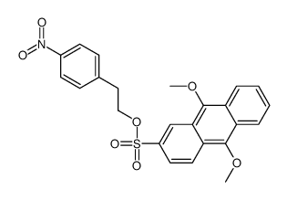 2-(4-nitrophenyl)ethyl 9,10-dimethoxyanthracene-2-sulfonate结构式