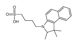 4-(1,1,2-trimethyl-2H-benzo[e]indol-3-yl)butane-1-sulfonic acid Structure