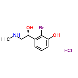 (R)-2-溴苯肾上腺素盐酸盐结构式