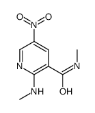 5-NITRO-N-METHYL-2-(METHYLAMINO)PYRIDINE-3-CARBOXAMIDE结构式