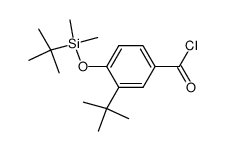 3-tert-butyl-4-(tert-butyldimethylsilyloxy)benzoyl chloride结构式