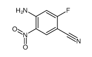 4-氨基-2-氟-5-硝基苯甲腈结构式