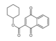 cyclohexyl 1,4-dioxonaphthalene-2-carboxylate Structure