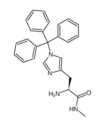α-氨基-N-甲基-1-(三苯甲基)-1H-咪唑-4-丙酰胺结构式
