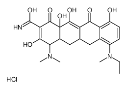 7-乙基甲基氨基三环素盐酸盐结构式