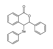 3,4-dihydro-3-phenyl-4-(phenylseleno)-1H-2-benzopyran-1-one Structure
