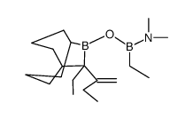 rac-9-{(dimethylamino)ethylboryloxy}-10-ethyl-10-(1-ethylethenyl)-9-borabicyclo{3.3.2}decane Structure