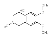 2-甲基-6,7-二甲氧基-1,2,3,4-四氢异喹啉盐酸盐结构式