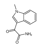 2-(1-甲基-1H-吲哚-3-基)-2-氧代乙酰胺结构式