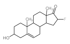 雄甾-5-烯-3beta-醇-16alpha-氟-17-酮结构式