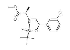 methyl (2R)-2-{[(2R)-2-{[tert-butyl(dimethyl)silyl]oxy}-2-(3-chlorophenyl)ethyl]amino}propanoate Structure