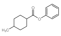 Cyclohexanecarboxylic acid, 4-methyl-,phenyl ester structure
