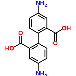 4,4'-Diamino-2,2'-biphenyldicarboxylic acid Structure