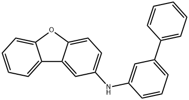 N-([1,1'-联苯]-3-基)二苯并[b,d]呋喃-2-胺结构式