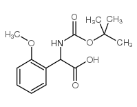 Boc-DL-(2-甲氧基苯基)甘氨酸结构式