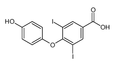 4-(4-Hydroxyphenoxy)-3,5-diiodobenzoic acid结构式