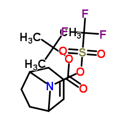 8-BOC-3-(TRIFLUOROMETHYLSULFONYLOXY)-8-AZABICYCLO[3.2.1]OCT-3-ENE Structure
