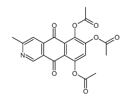 (6,7-diacetyloxy-3-methyl-5,10-dioxobenzo[g]isoquinolin-9-yl) acetate Structure