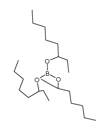 tris(2-ethylhexyloxy)borane Structure