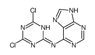 N-(4,6-dichloro-1,3,5-triazin-2-yl)-7H-purin-6-amine结构式
