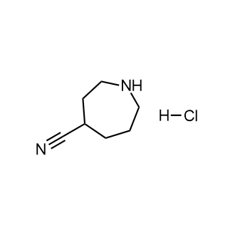 氮杂环庚烷-4-甲腈盐酸盐结构式
