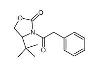(4S)-4-tert-butyl-3-(2-phenylacetyl)-1,3-oxazolidin-2-one结构式