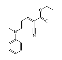 ethyl 2-cyano-5-(N-methylanilino)penta-2,4-dienoate结构式