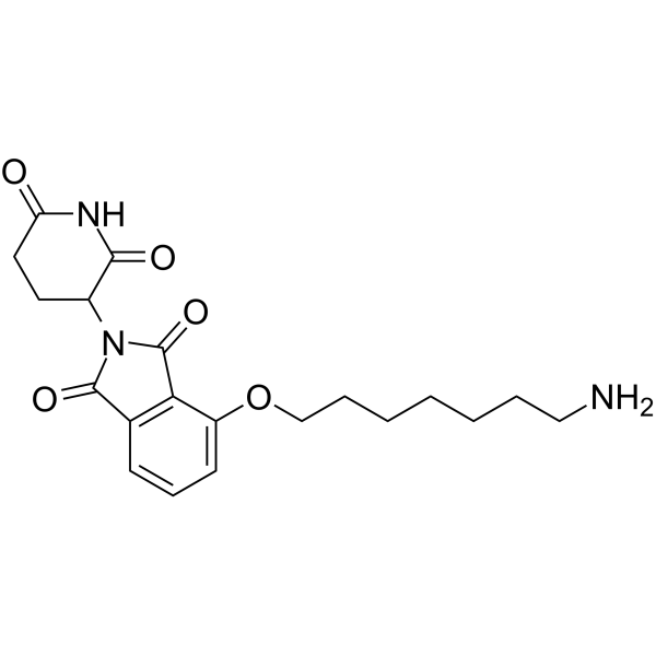 Thalidomide-O-C7-NH2结构式