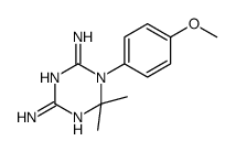2,4-diamino-5,6-dihydro-6,6-dimethyl-5-(4'-methoxyphenyl)-s-triazine Structure