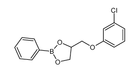 benzeneboronic acid cyclic [(m-chlorophenoxy)methyl]ethylene ester结构式