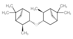 (+)-二异松蒎烯基硼烷结构式