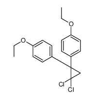 1,1-Dichloro-2,2-bis(p-ethoxyphenyl)cyclopropane结构式