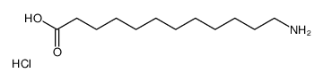 12-AMINO-1-DODECANOIC ACID, METHYL ESTER, HYDROCHLORIDE SALT结构式