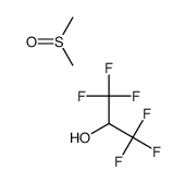 1,1,1,3,3,3-hexafluoropropan-2-ol compound with (methylsulfinyl)methane (1:1)结构式