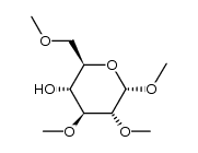 Methyl 2,3,6-tri-O-methylglucopyranoside Structure